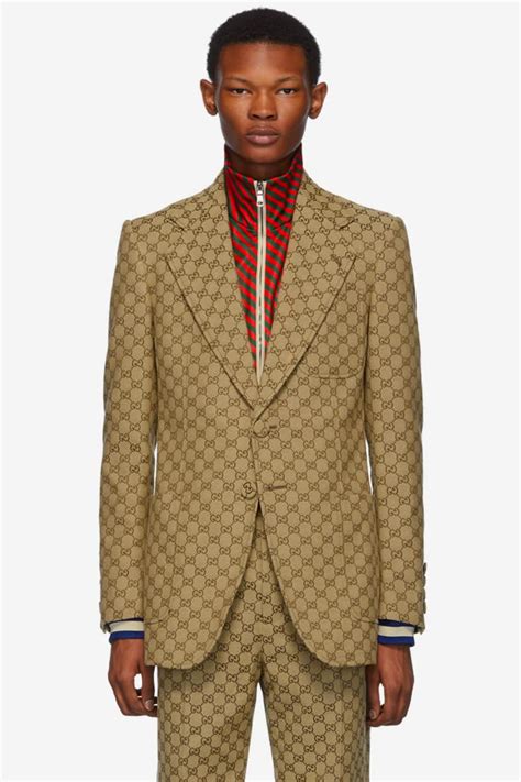 gucci brown suit|Gucci men's evening suits.